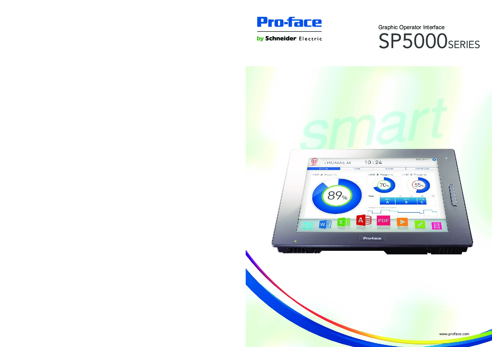 First Page Image of PFXSP5500TPD Pro-face SP5000 Catalog.pdf